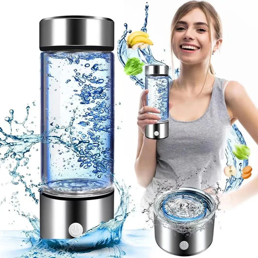 Hydrogen Generator Water Cup Filter Ionizer Maker Hydrogen-Rich Water Portable Super Antioxidants ORP Hydrogen Bottle 420ml